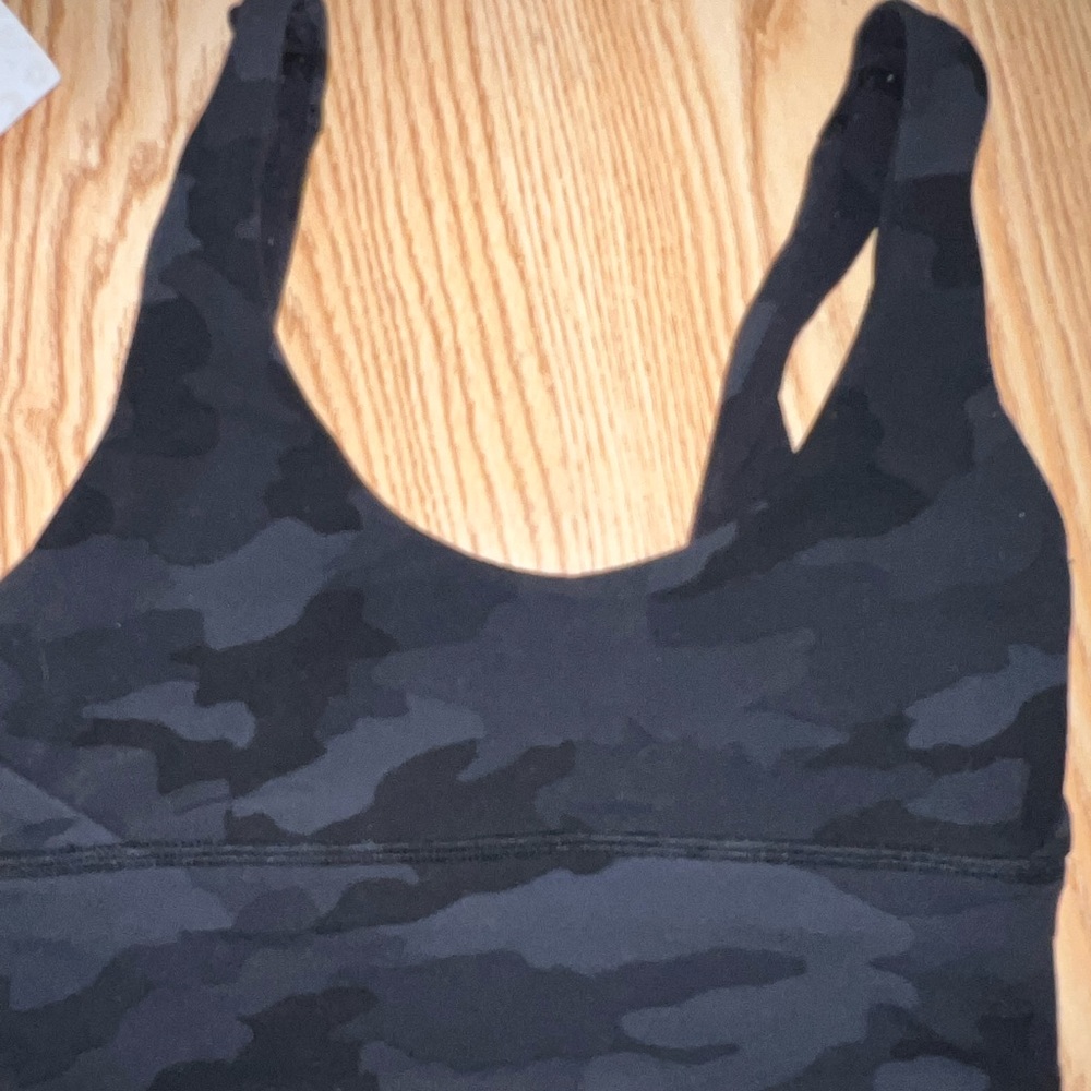 Lululemon Athletica Black Camo Sports Bra